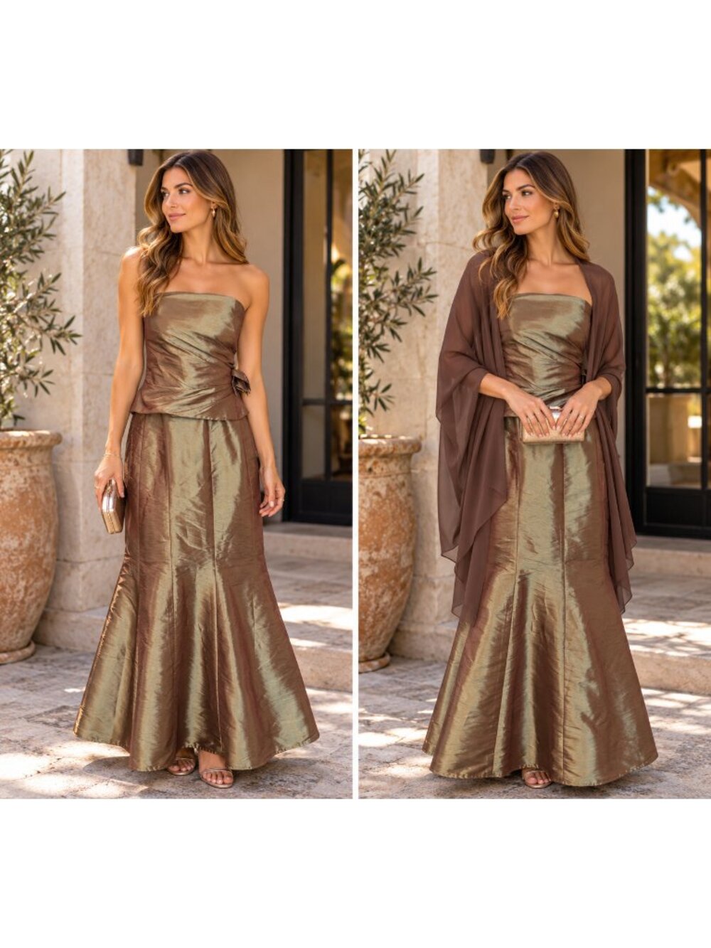 Bella Formals By Venus Sage Strapless 3 Piece Formal Dress Set Cocktail Party 12